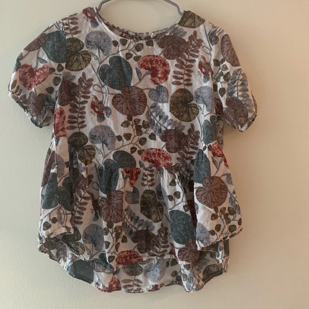 Floral Design BabyDoll Style Blouse